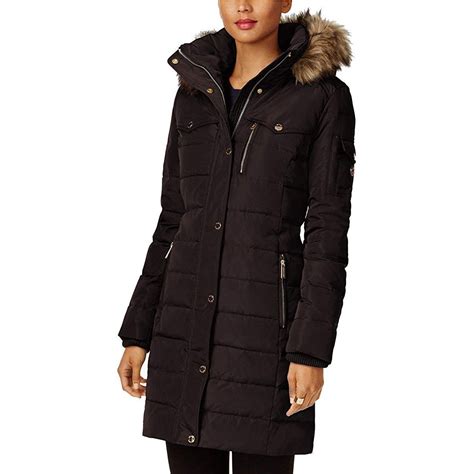 michael kors womens puffer jacket with hood|michael kors reversible puffer jacket.